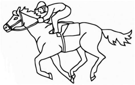 derby horse coloring page